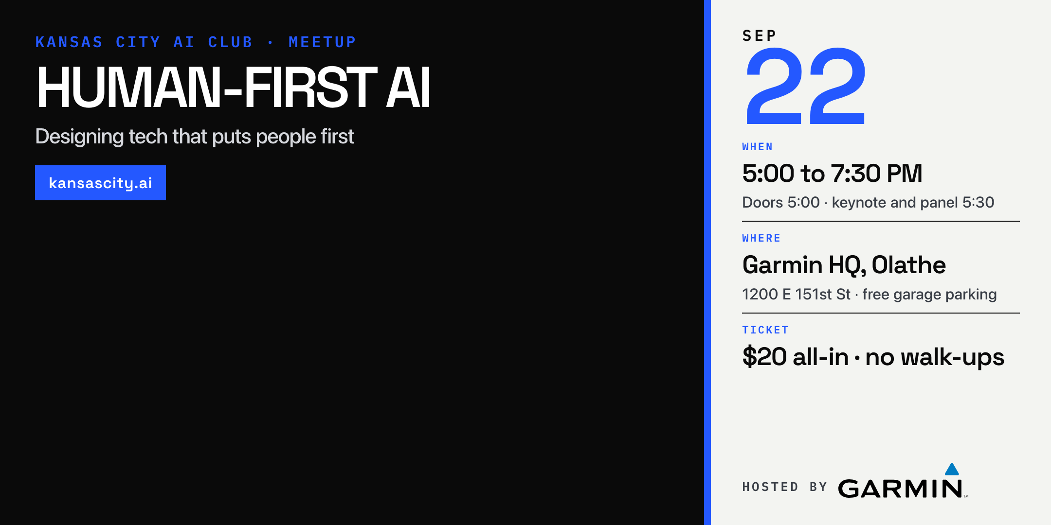 Version B Split, facts panel Eventbrite header